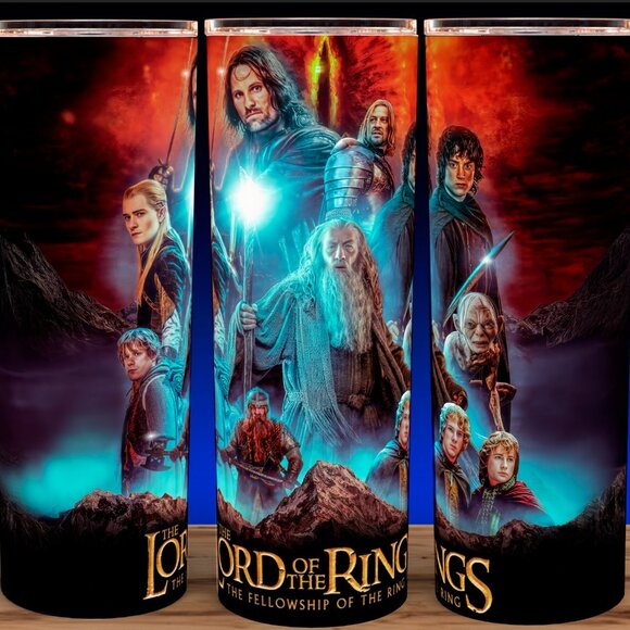Lord of the Rings Fellowship of the Ring Cup Mug Tumbler - Picture 1 of 3